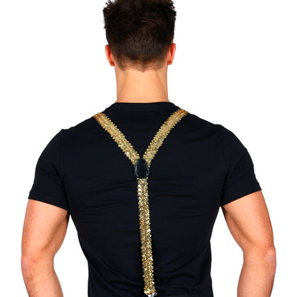 Widmann SRL bretel pailletten goud