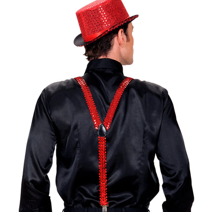 Widmann SRL bretel pailletten rood