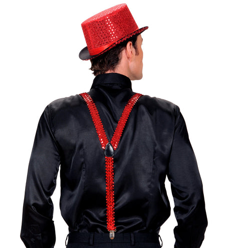 Widmann SRL bretel pailletten rood