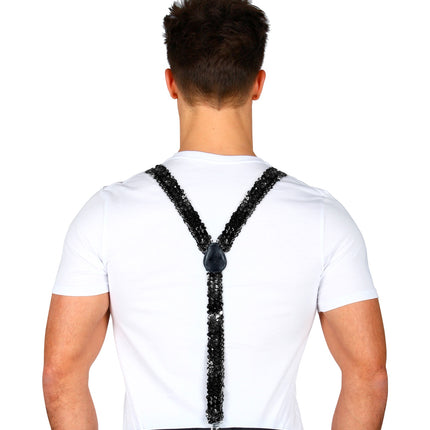 Widmann SRL bretel pailletten zwart