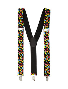 Widmann SRL Bretels gekleurde stippen clown