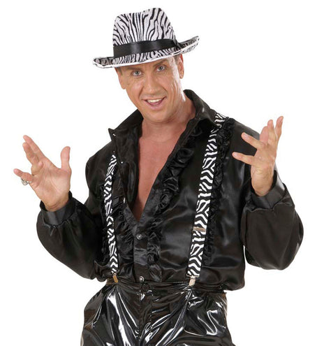 Widmann SRL Bretels zebra zwart-wit