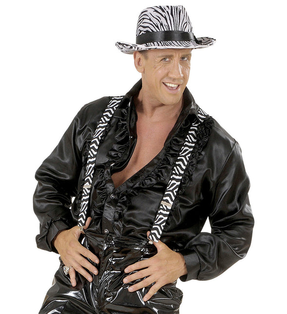 Widmann SRL Bretels zebra zwart-wit