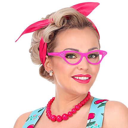 Widmann SRL Bril 50'S Rose Met Strass