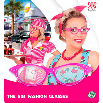 Widmann SRL Bril 50'S Rose Met Strass