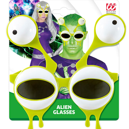 Widmann SRL Bril Alien met dubbele ogen