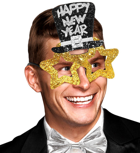 Widmann SRL Bril, Happy New Year Goud