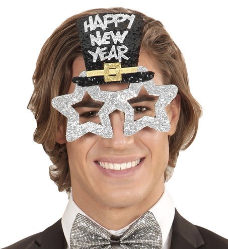 Widmann SRL Bril, Happy New Year Zilver