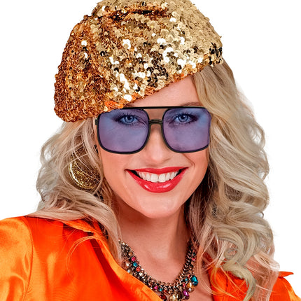 Widmann SRL Bril met blauwe glazen jaren 90 hiphop