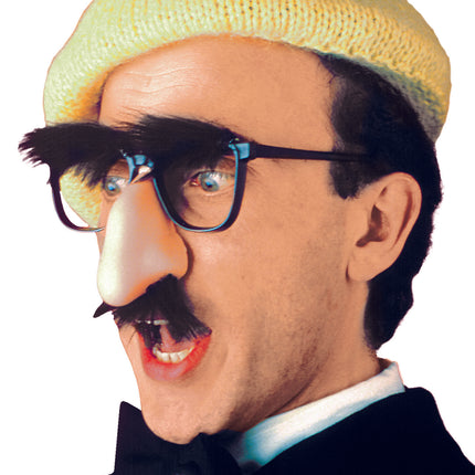 Widmann SRL Bril met wenkbrauwen neus en snor