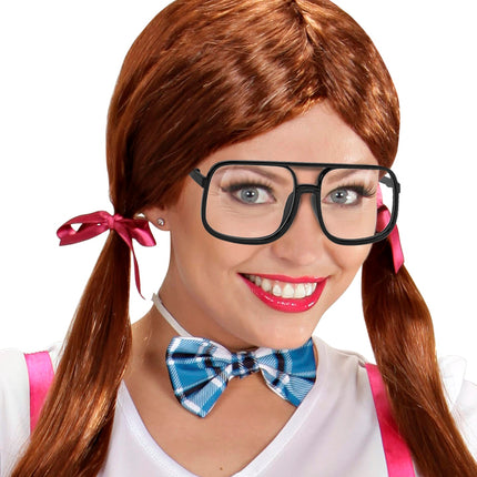 Widmann SRL Bril prins Bernardo zwart met blank glas