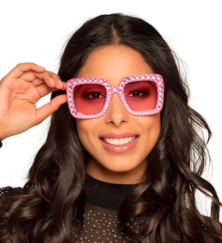 Widmann SRL Bril roze met strass Fleur