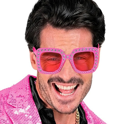 Widmann SRL Bril roze met strass Fleur