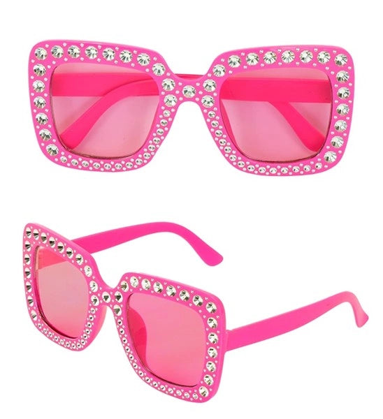 Widmann SRL Bril roze met strass Fleur