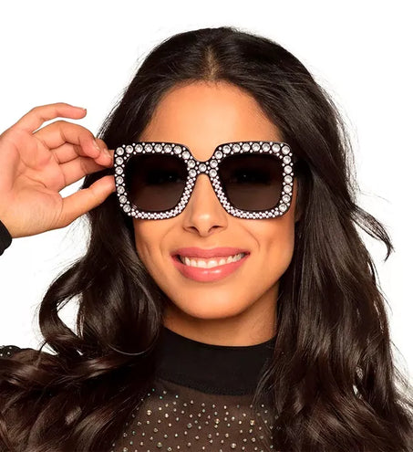 Widmann SRL Bril zwart met strass Gijs