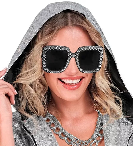 Widmann SRL Bril zwart met strass Gijs