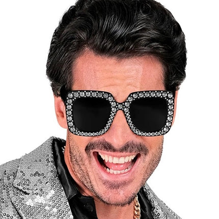 Widmann SRL Bril zwart met strass Gijs