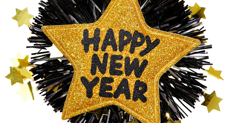 Widmann SRL Broche Happy New Year goud