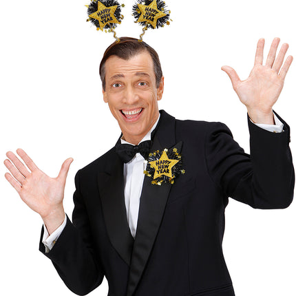 Widmann SRL Broche Happy New Year goud