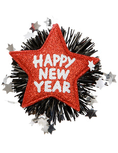 Widmann SRL Broche Happy New Year rood
