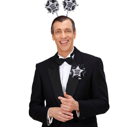 Widmann SRL Broche Happy New Year zilver