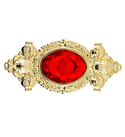 Widmann SRL Broche rode steen maxi