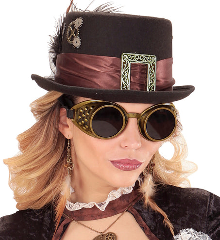 Widmann SRL Bronze steampunk stof bril