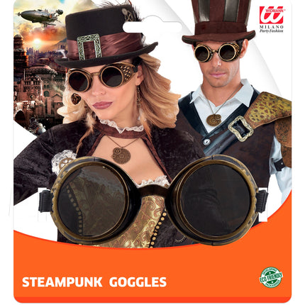 Widmann SRL Bronze steampunk stof bril