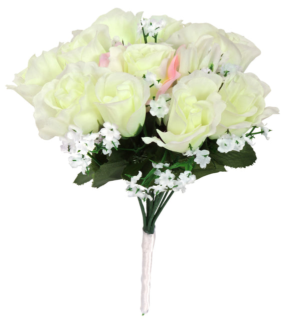 Widmann SRL Bruidsboeket witte rozen