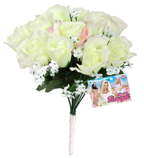 Widmann SRL Bruidsboeket witte rozen