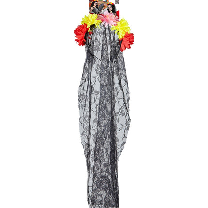 Widmann SRL Bruidsluier met bloemen day of death