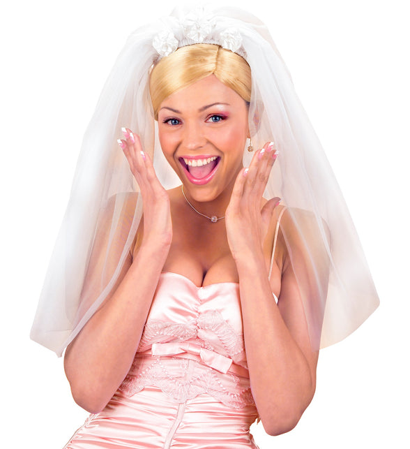 Widmann SRL Bruidsluiers met witte roosjes