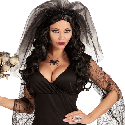 Widmann SRL Bruidssluier in zwart