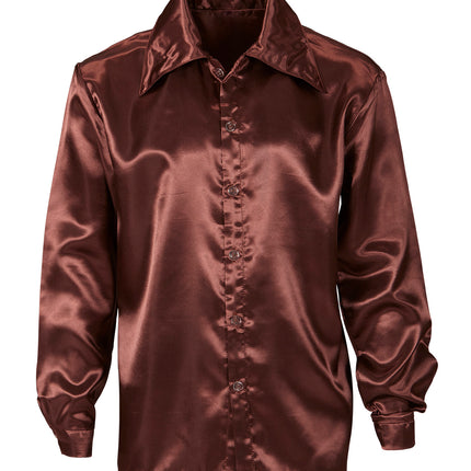 Widmann SRL Bruine jaren 70 Disco shirtjes