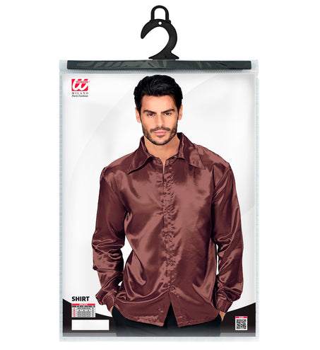 Widmann SRL Bruine jaren 70 Disco shirtjes