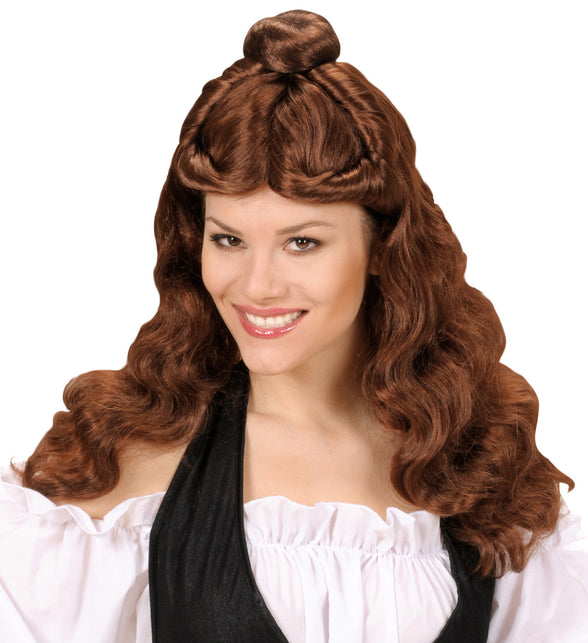 Widmann SRL Bruine pruik western dame