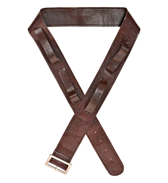 Widmann SRL Bruine riem met 4 holsters voor wapens