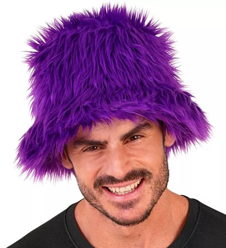 Widmann SRL Bucket hat pluche paars Lars