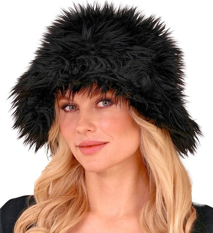 Widmann SRL Bucket hat pluche zwart Finn