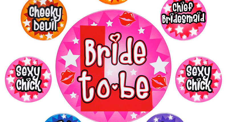 Widmann SRL Button broches Bride to be vrijgezellenfeesten