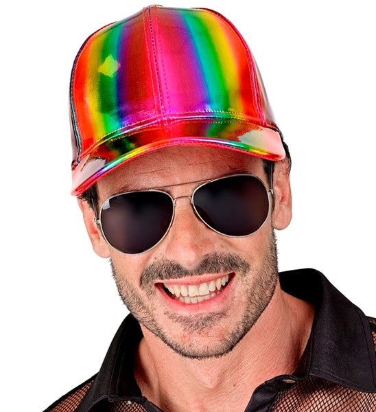 Widmann SRL Cap regenboog holografisch hoed Evi