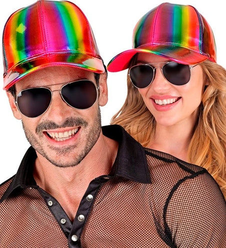 Widmann SRL Cap regenboog holografisch hoed Evi