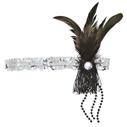 Widmann SRL Charleston hoofdband goud glitter