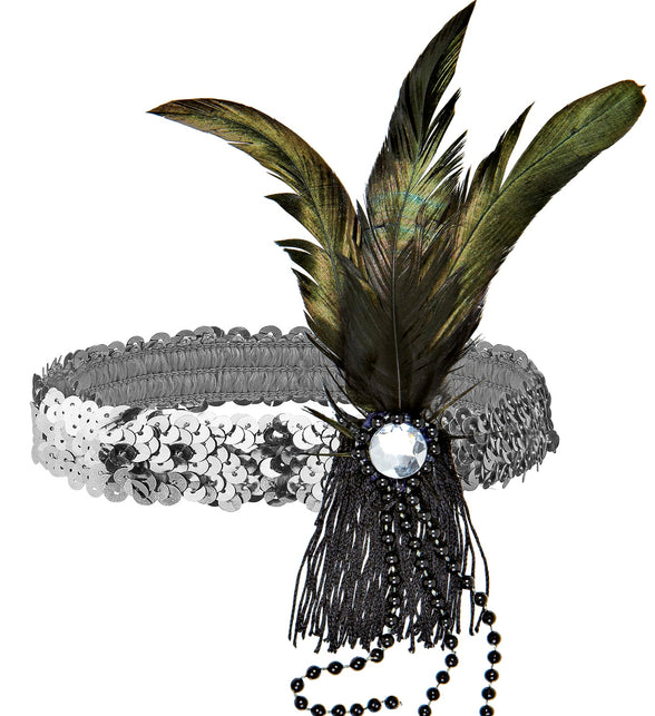 Widmann SRL Charleston hoofdband goud glitter