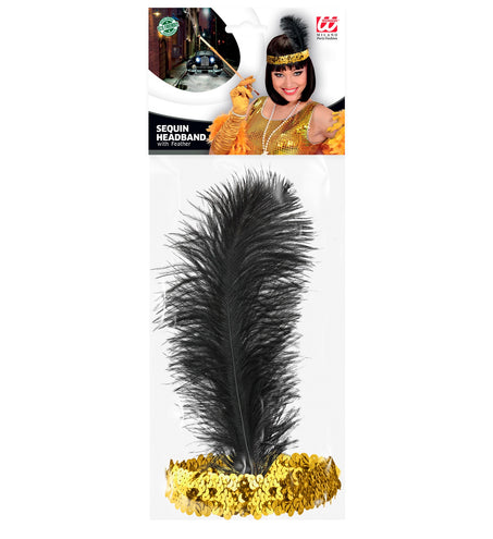 Widmann SRL Charleston hoofdband goud pailletten