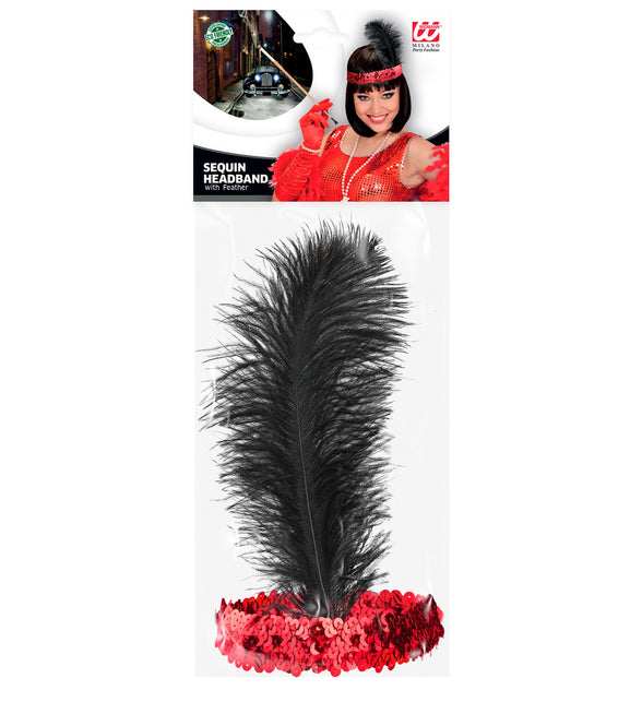 Widmann SRL Charleston hoofdband rood