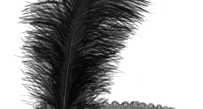 Widmann SRL Charleston hoofdband zilver pailletten