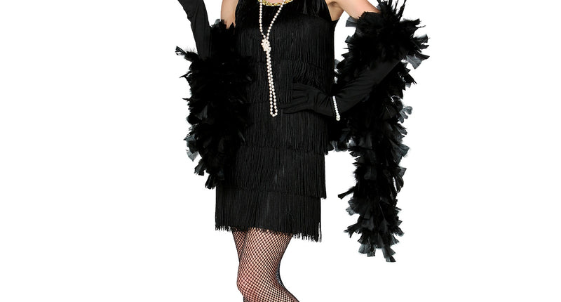 Widmann SRL Charleston jaren 20 jurkje zwart