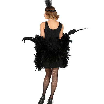 Widmann SRL Charleston jaren 20 jurkje zwart