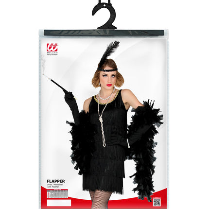 Widmann SRL Charleston jaren 20 jurkje zwart